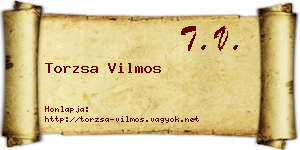 Torzsa Vilmos névjegykártya